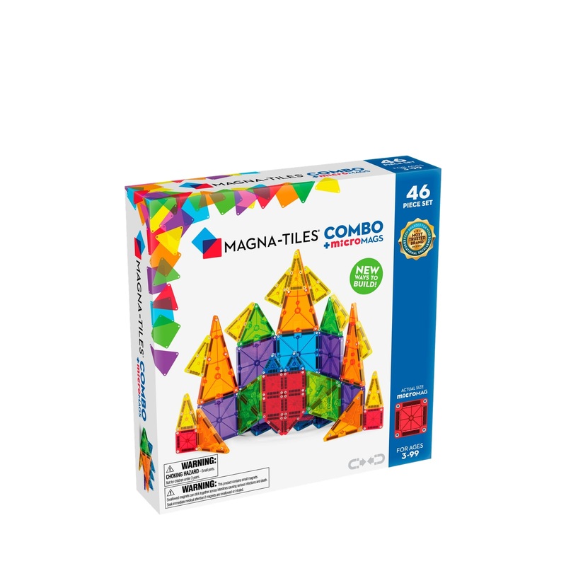 Combo Classic Tiles with microMAGS – 46 Piece Combo Set