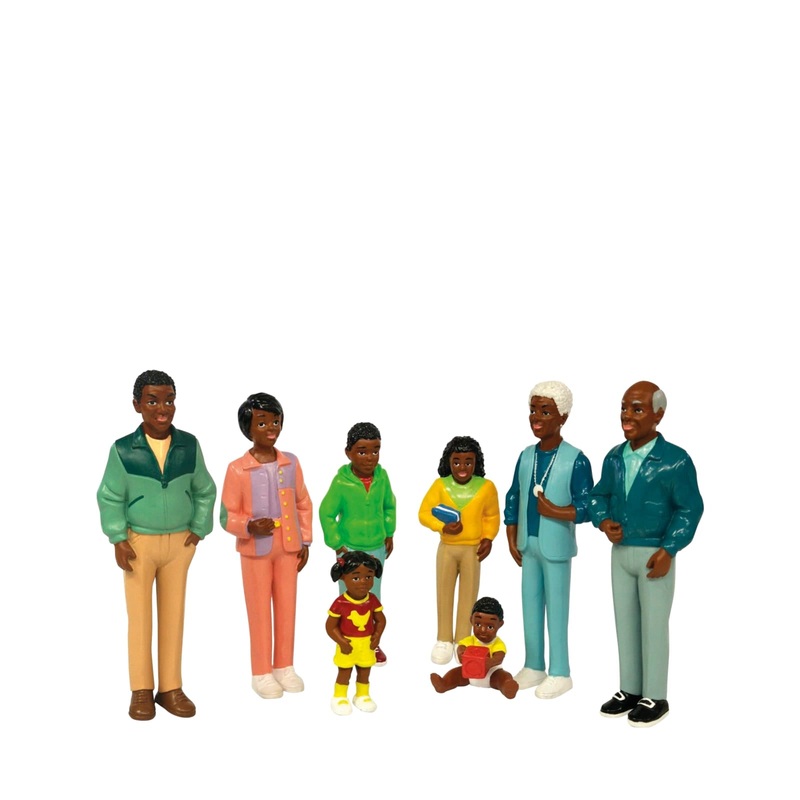 African Family Figures – 8 Pieces