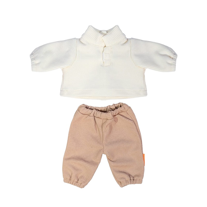 Doll Outfit Beige Sweater and Pants – 38cm