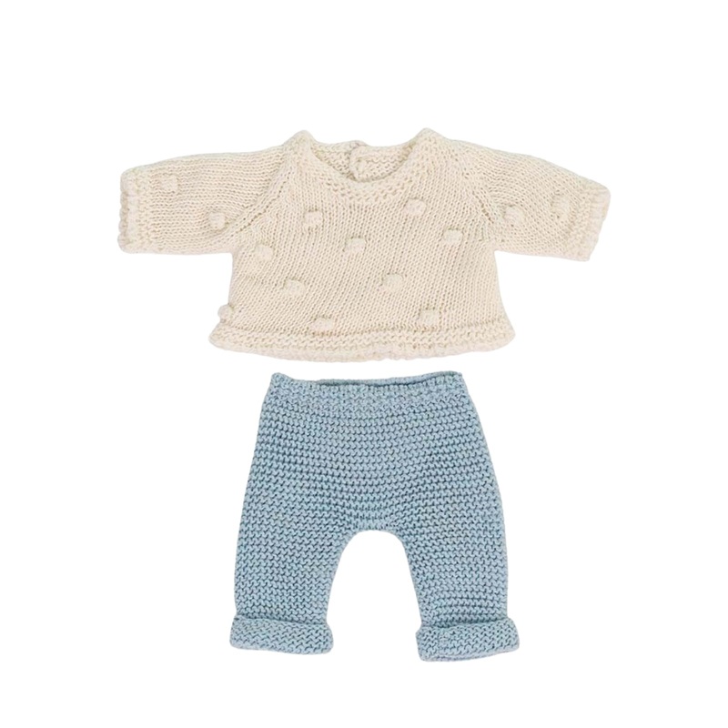 Knitted Doll Outfit Sweater and Trousers – 21cm