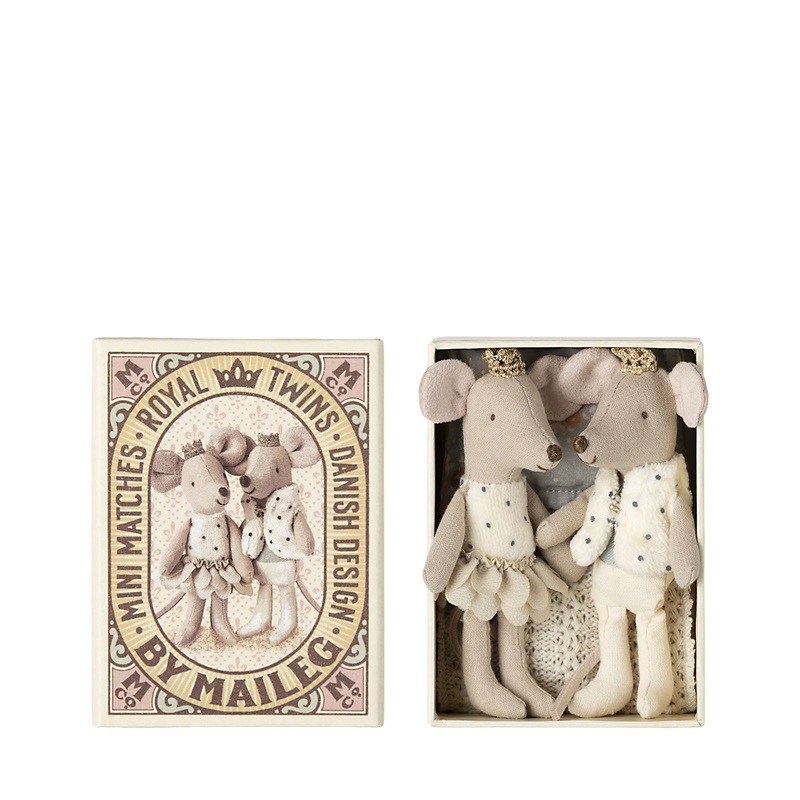 Royal Twin Mice – Little Sister and Brother In Matchbox