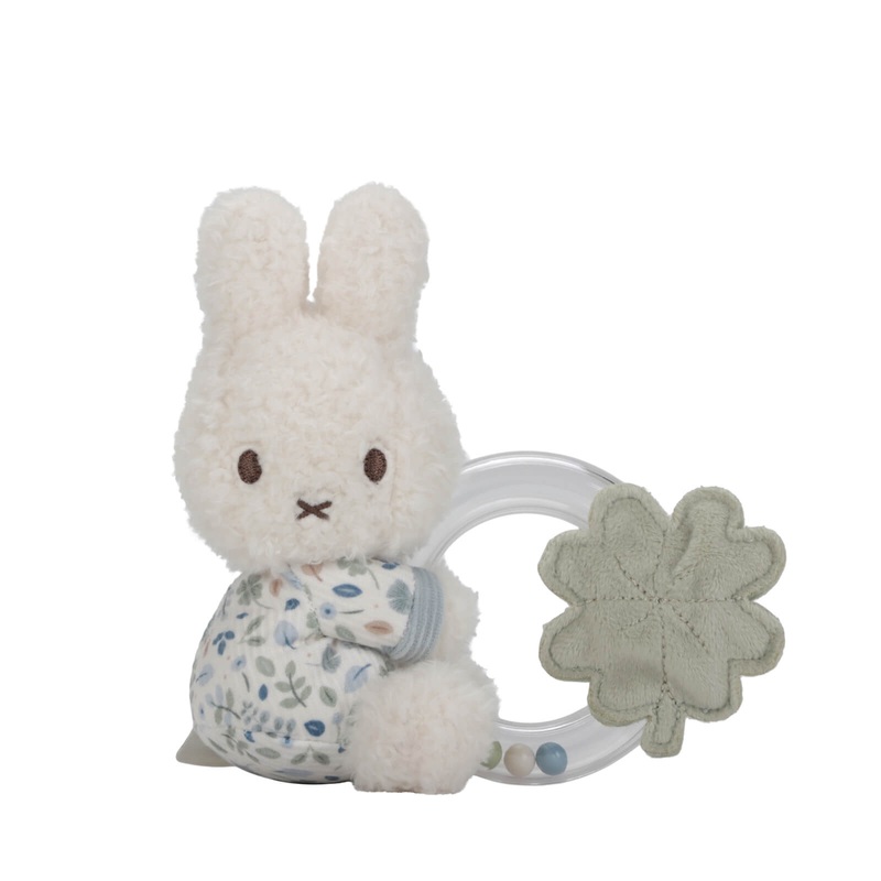 Miffy Rattle Ring – Lucky Leaves