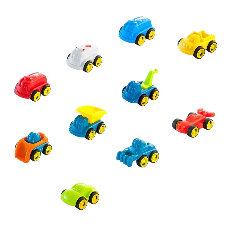 Minimobil Go and Job Vehicles 12cm – 10 Pieces