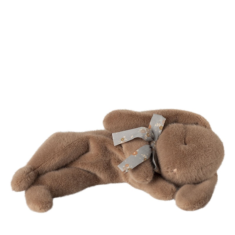 Sleeping Bunny Plush – Small – Soft Brown
