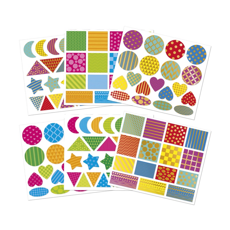 150 Stickers – Geometric Shapes