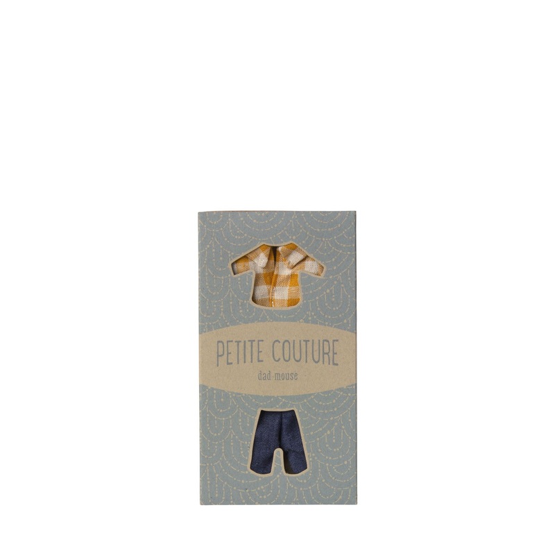 Yellow Checked Shirt and Pants – Dad Mouse