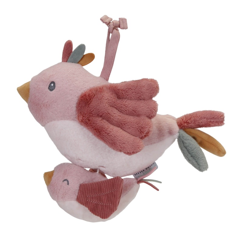 Pull Music Box – Bird Flowers and Butterflies