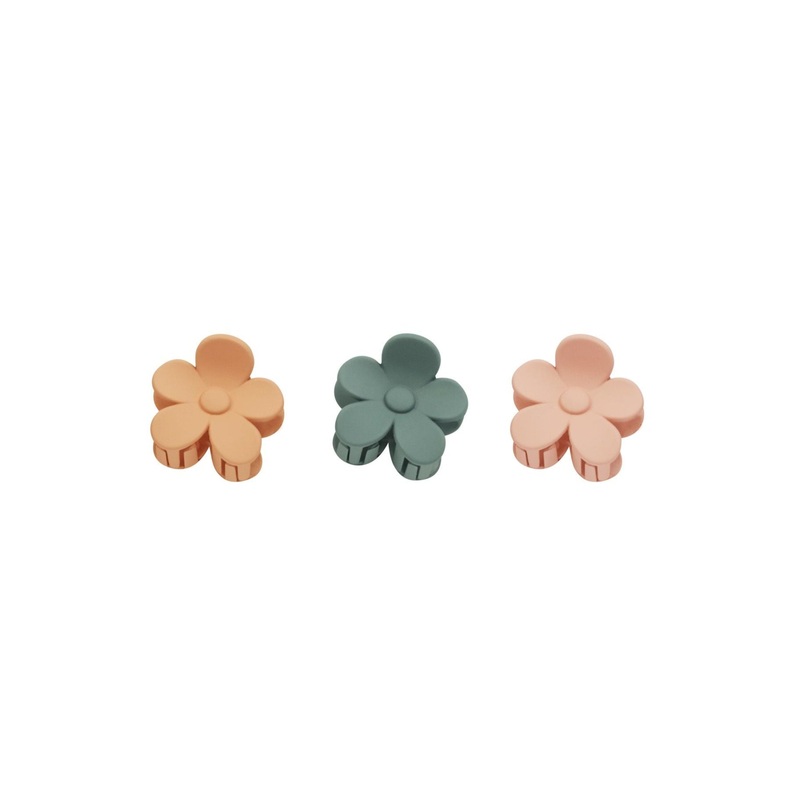 Flower Hair Clips – Grapefruit, Eucalyptus, Pink by Rylee + Cru