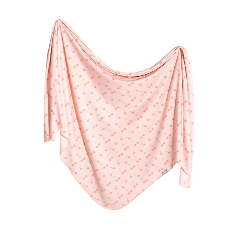 Knit Swaddle Blanket – Cheery by Copper Pearl