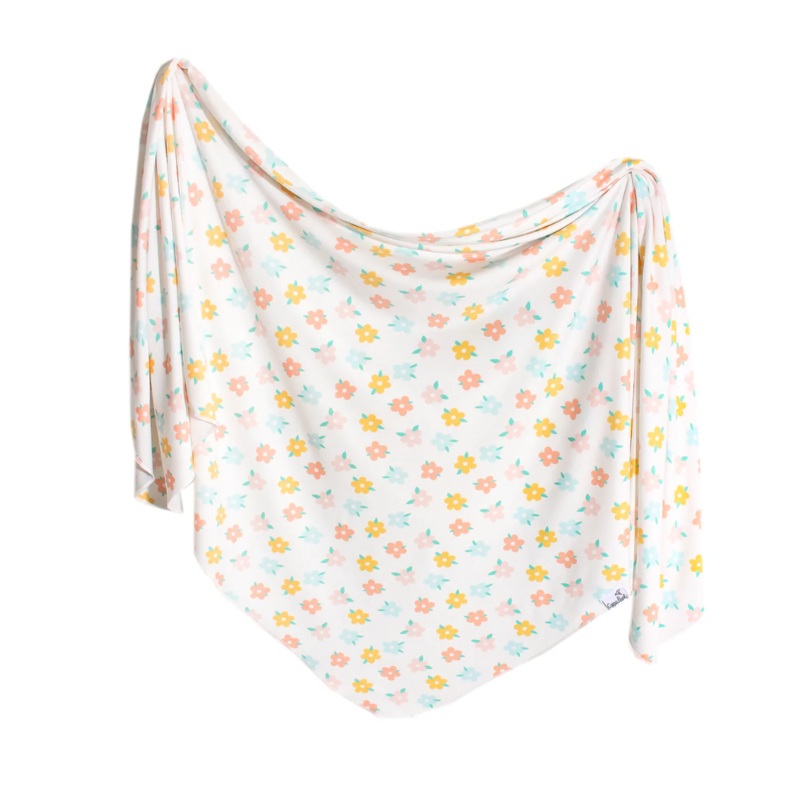 Knit Swaddle Blanket – Daisy by Copper Pearl