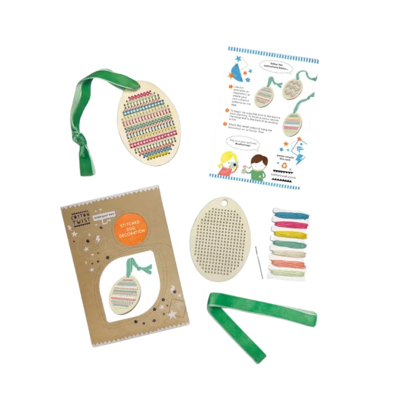 Make Your Own Stitched Egg Decoration by Cotton Twist – FINAL SALE