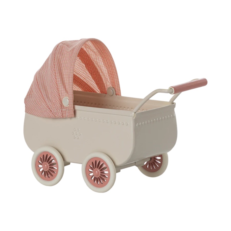 Pram, Mouse – Coral by Maileg