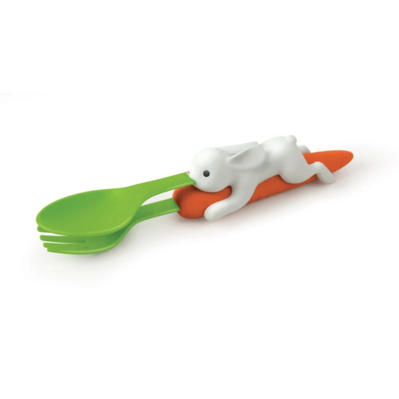 Snack Rabbit  Nesting Kids Utensils by Fred + Friends