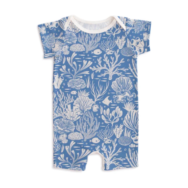 Summer Romper – Corals Blue by Winter Water Factory