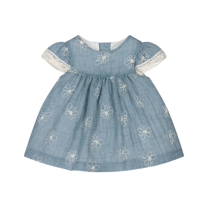Baby Embroidered Daisy Dress – Bluestone by Mayoral