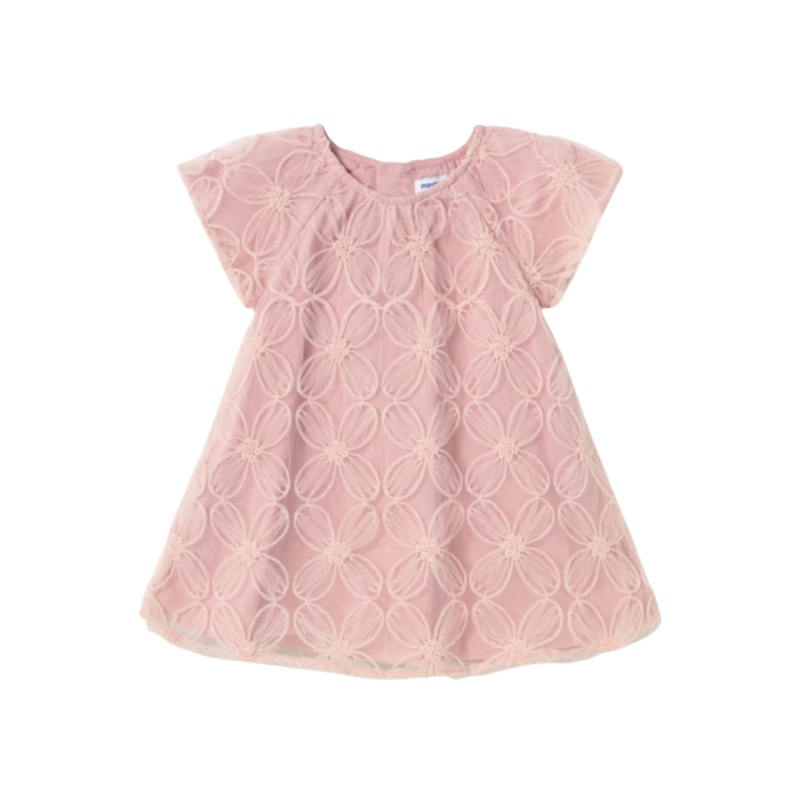 Baby Embroidered Tulle Dress – Rose by Mayoral
