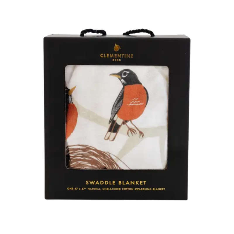 For the Birds Swaddle by Clementine Kids