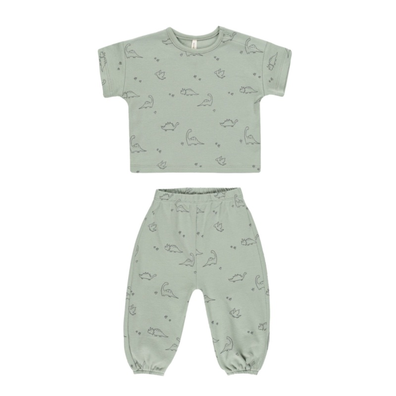 Jersey Tee + Pant Set – Dino by Quincy Mae