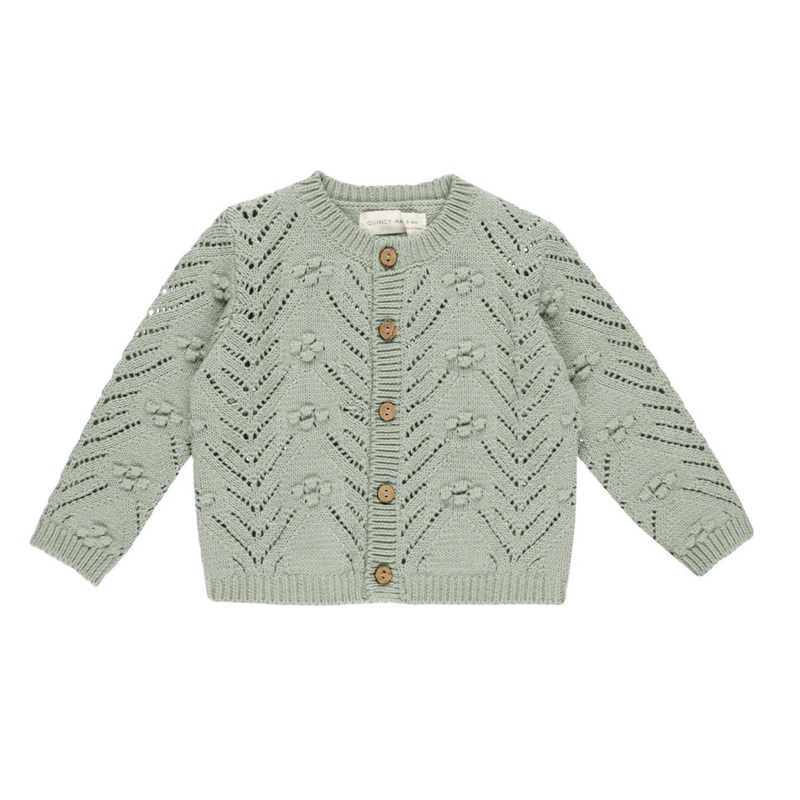 Knit Cardigan – Sage by Quincy Mae