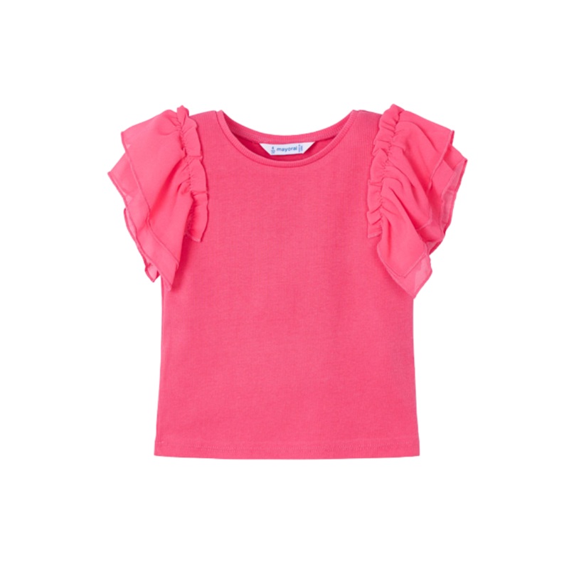 Organza Ruffle Tee – Peony by Mayoral