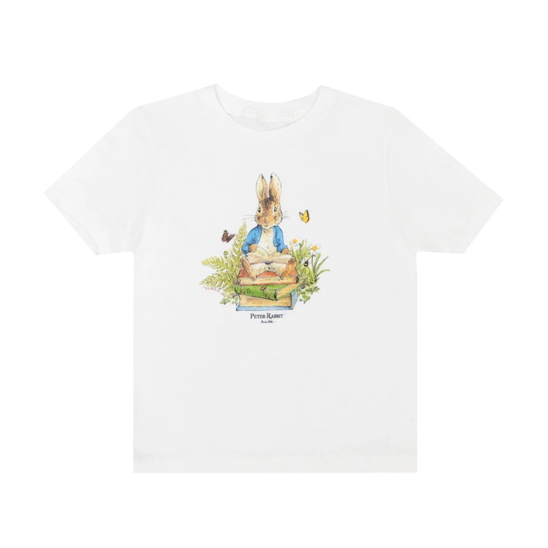 Peter Rabbit Book Stack T-Shirt by Out of Print