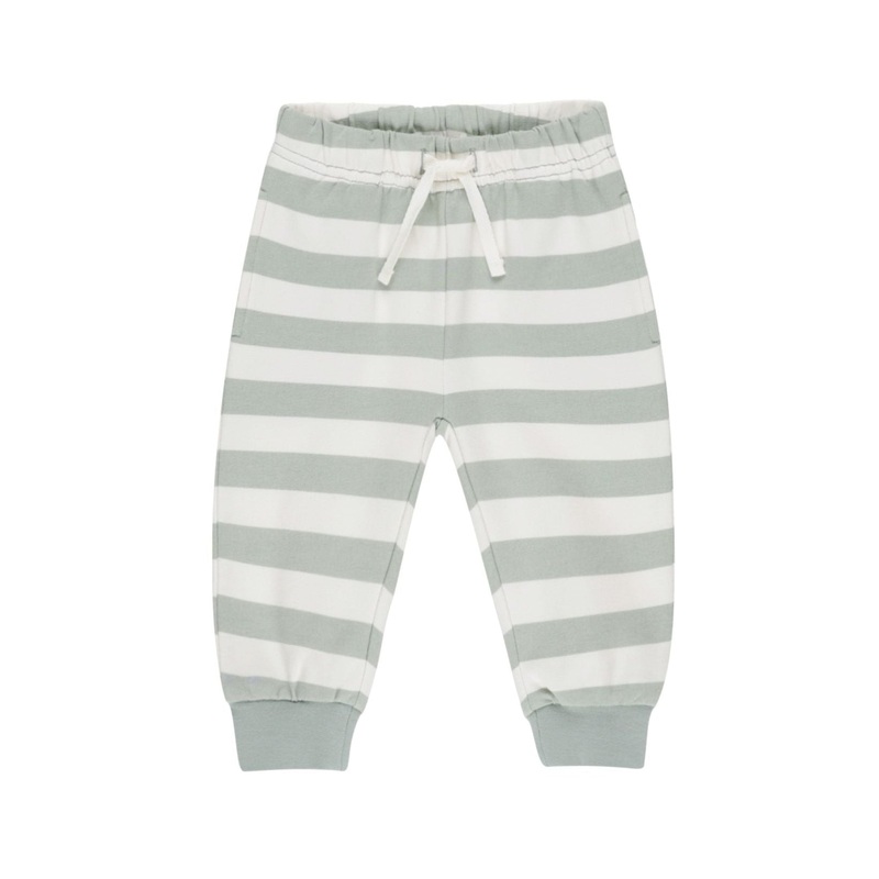 Relaxed Sweatpant – Sage Stripe by Quincy Mae