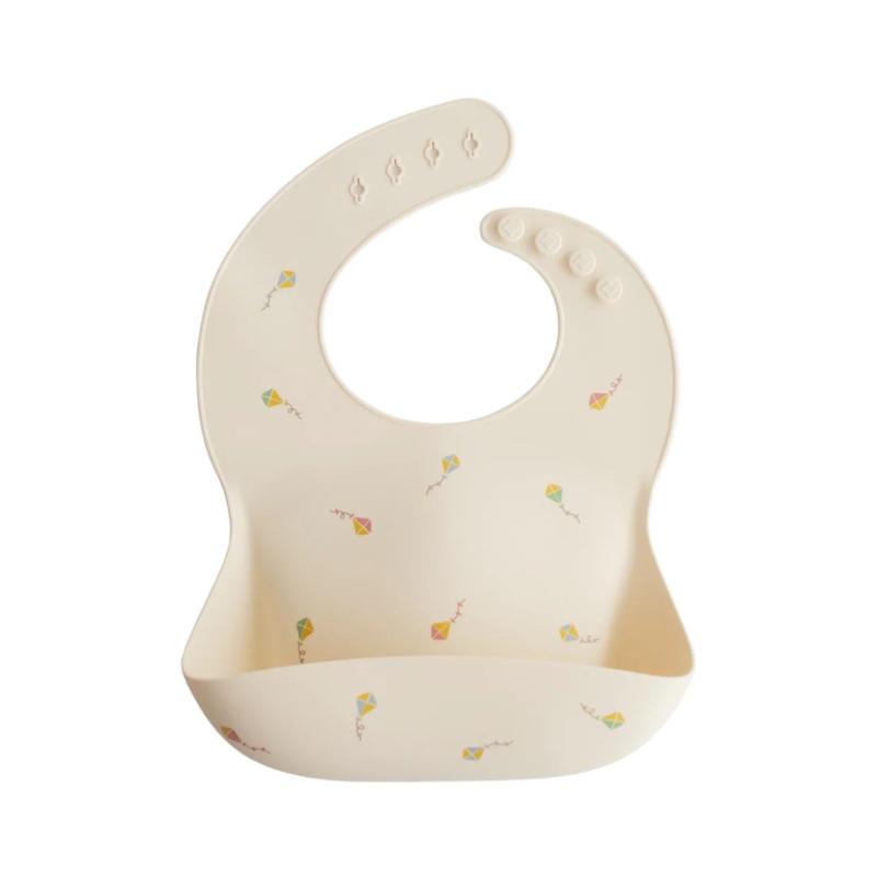 Silicone Baby Bib – Kites by Mushie & Co