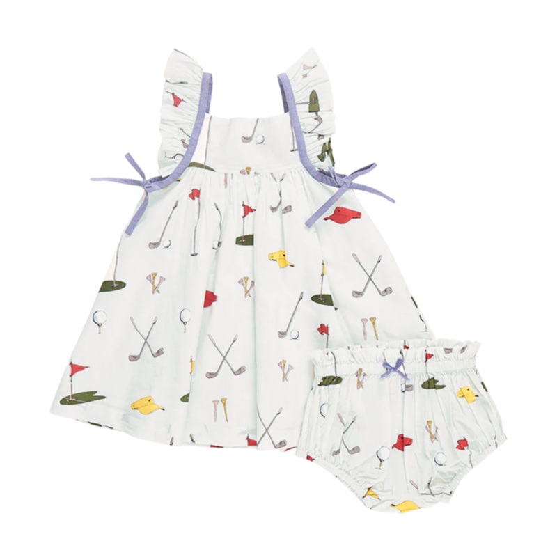 Baby Ailee Dress Set – Golf Tournament by Pink Chicken
