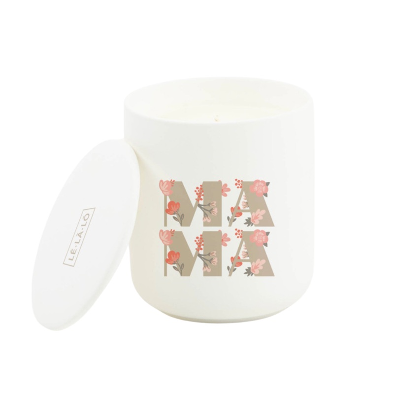 Ceramic Lidded Soy Candle – Mama by LLL