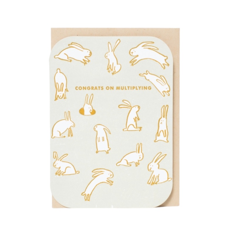 Multiplying Baby Rabbits Card by Egg Press