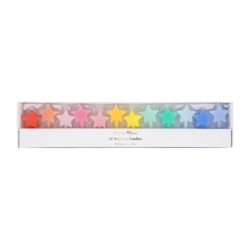 Rainbow Star Candles by Meri Meri