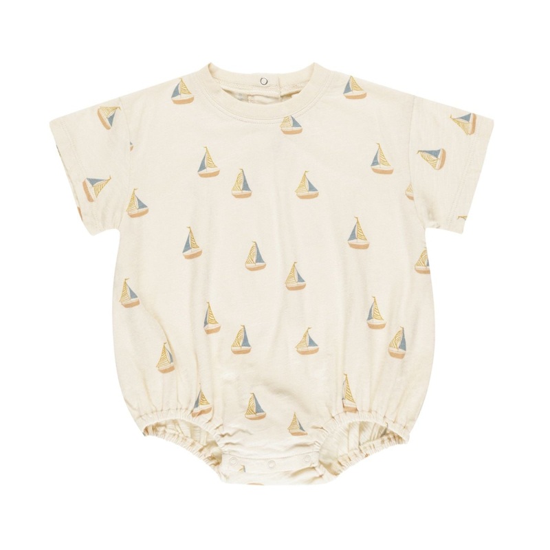 Relaxed Bubble Romper – Sailboats by Rylee + Cru