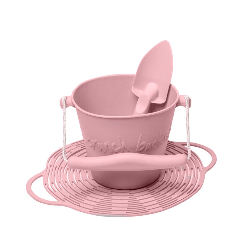 Scrunch Beach Set (Bucket, Spade and Beach Bag) – Dusty Rose by DAM
