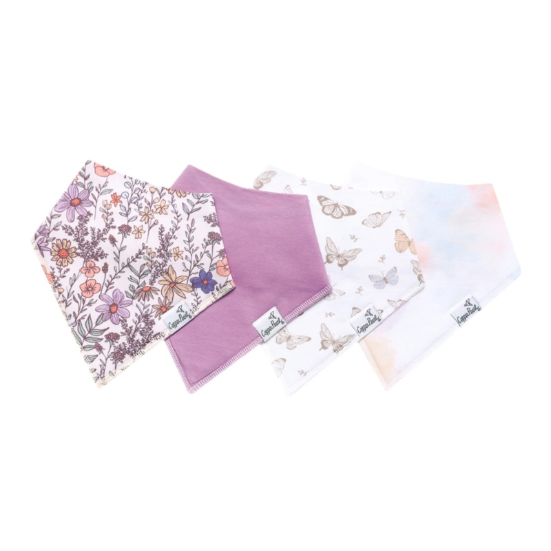Single Bandana Bib – Flora by Copper Pearl