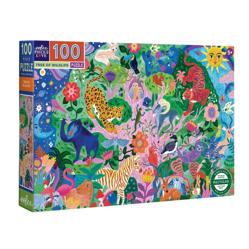 100 Piece Puzzle – Tree of Wildlife by Eeboo