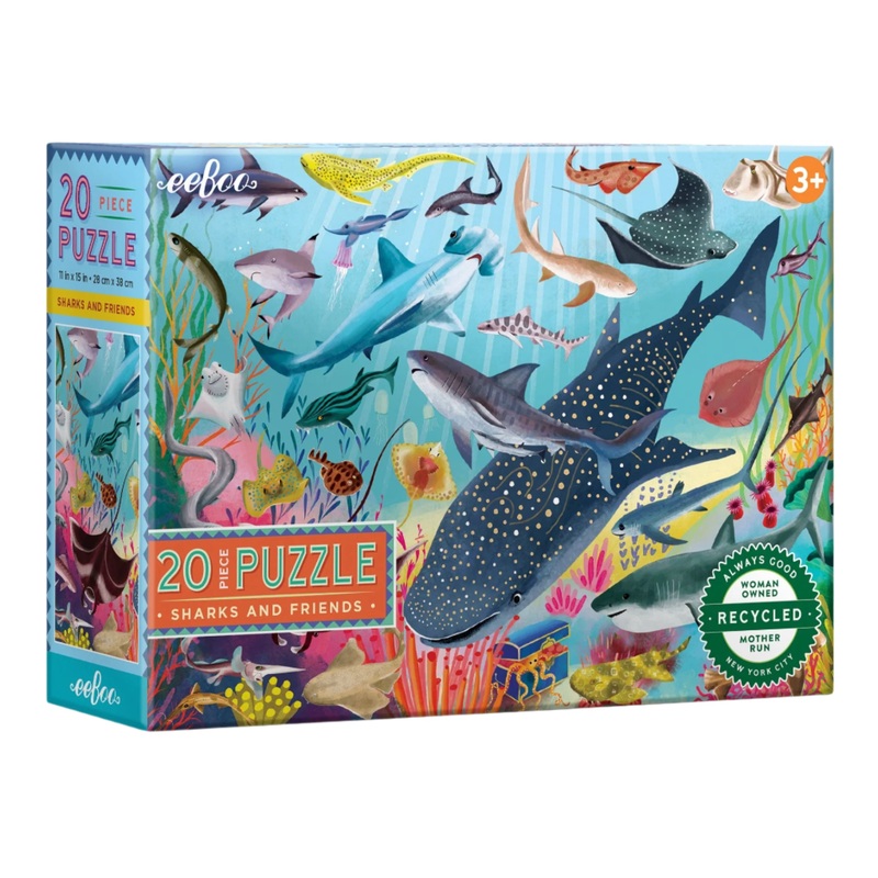 20 Piece Puzzle – Sharks and Friends by Eeboo