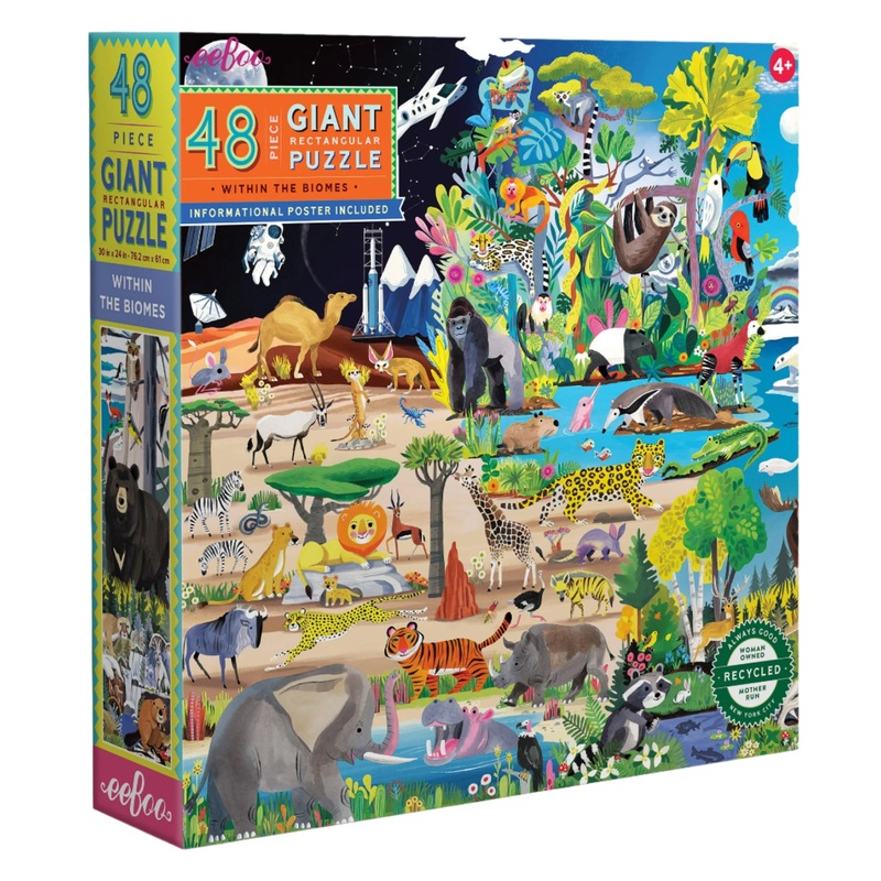 48 Piece Giant Puzzle – Within the Biome by Eeboo