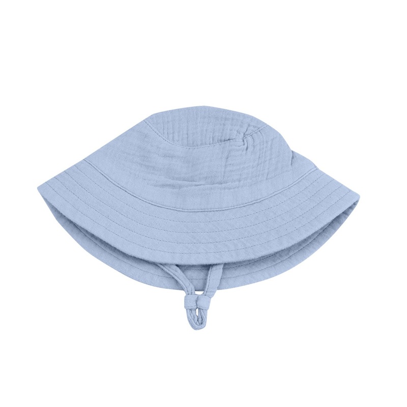 Muslin Bucket Hat – Dusty Blue by Angel Dear