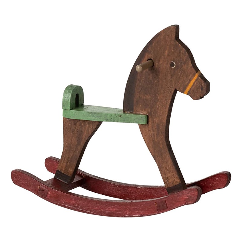 Rocking Horse, Mouse – Dark Brown by Maileg