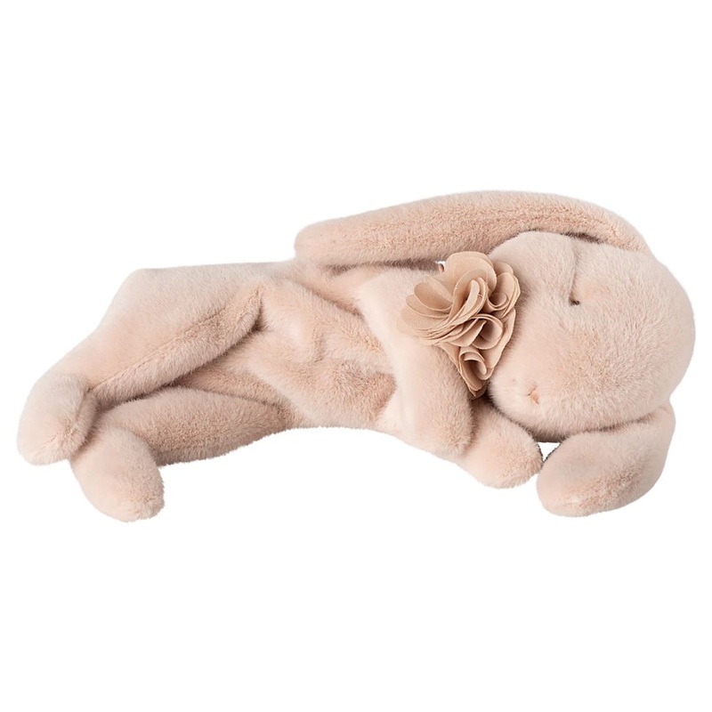 Sleeping Bunny Plush, Small – Powder by Maileg