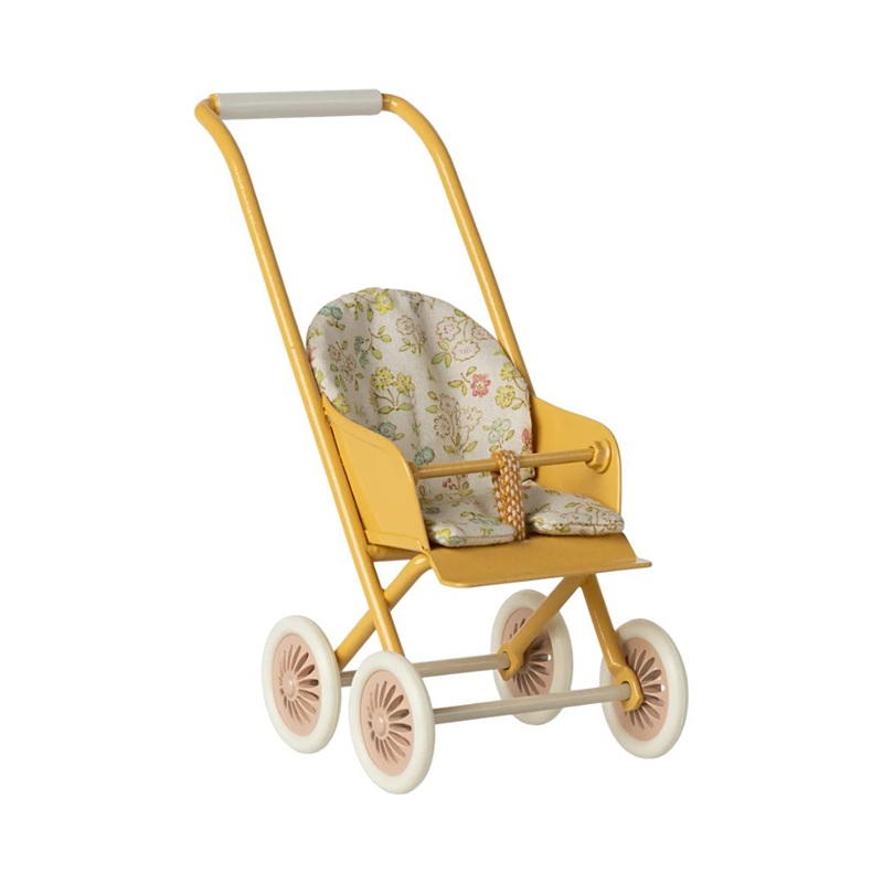 Stroller, Micro – Yellow by Maileg