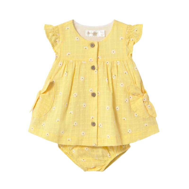 Baby Button Dress with Bloomers – Sunny by Mayoral