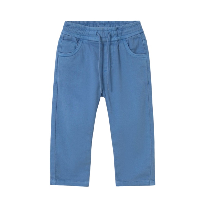 Baby Straight-Leg Twill Pants – Capri Blue by Mayoral