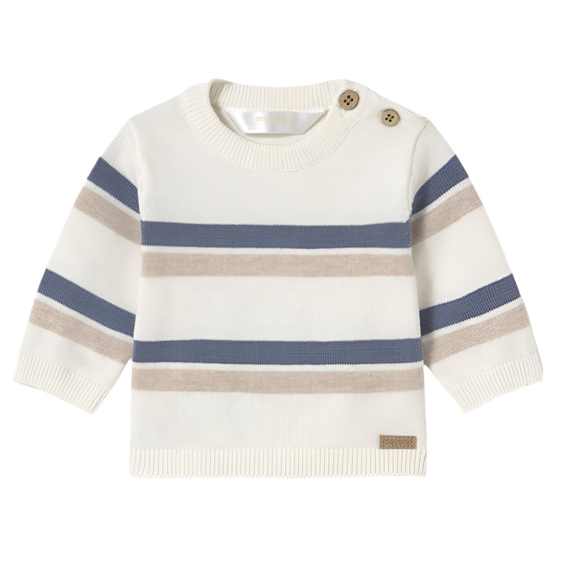 Baby Striped Sweater – Star Blue by Mayoral