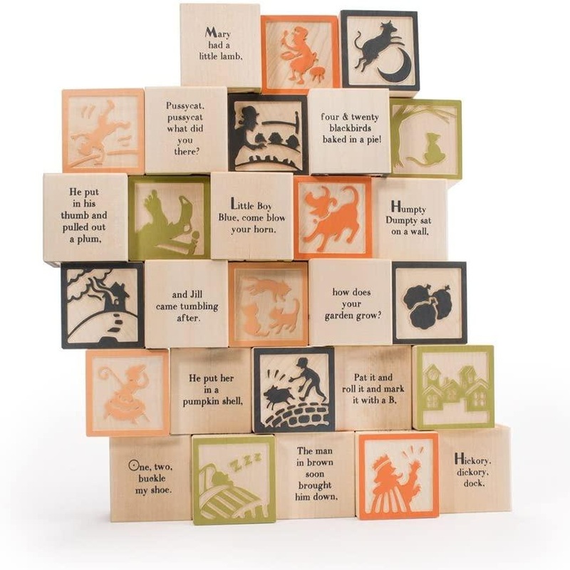 Nursery Rhyme Wooden Blocks by Uncle Goose