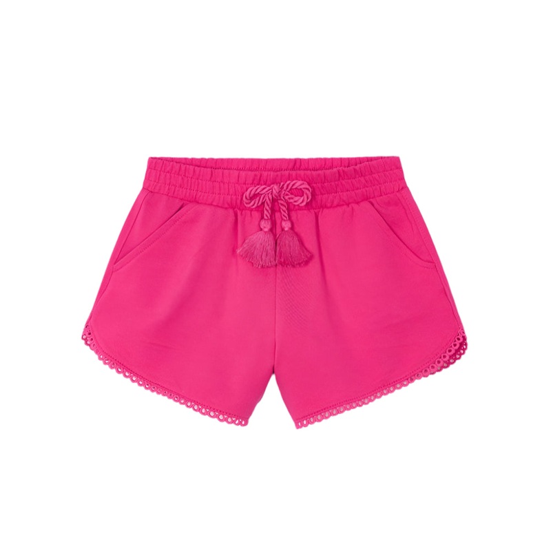 Scallop Edge Cotton Shorts – Magenta by Mayoral