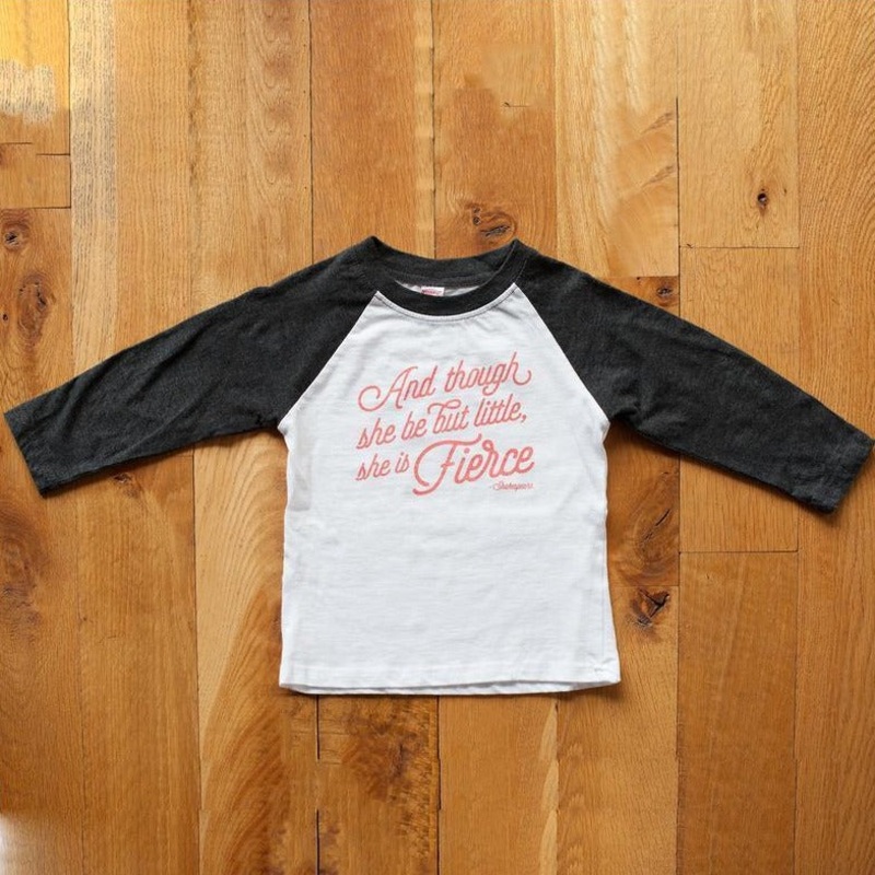 Cotton Raglan Tee – She is Fierce by Sweetpea + Co