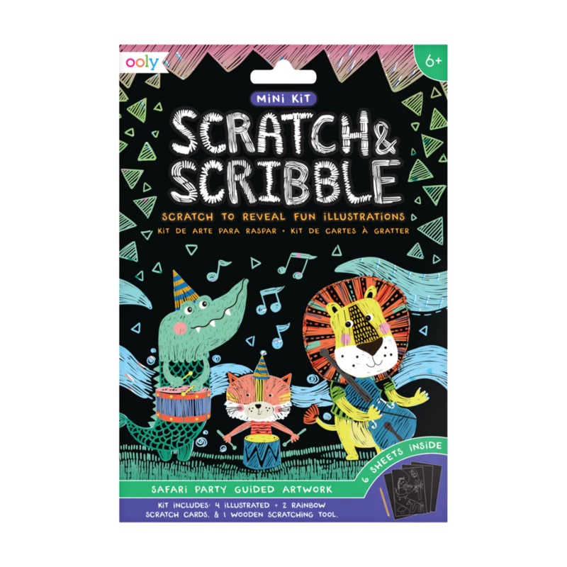 Mini Scratch & Scribble – Safari Party by OOLY