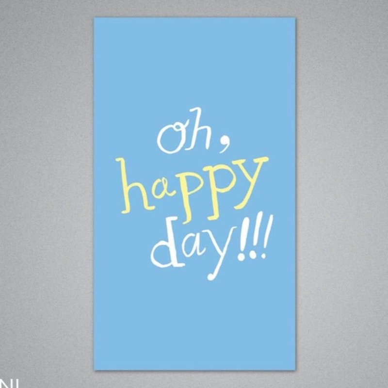 Oh Happy Day Enclosure Card by Breathless Paper Co.