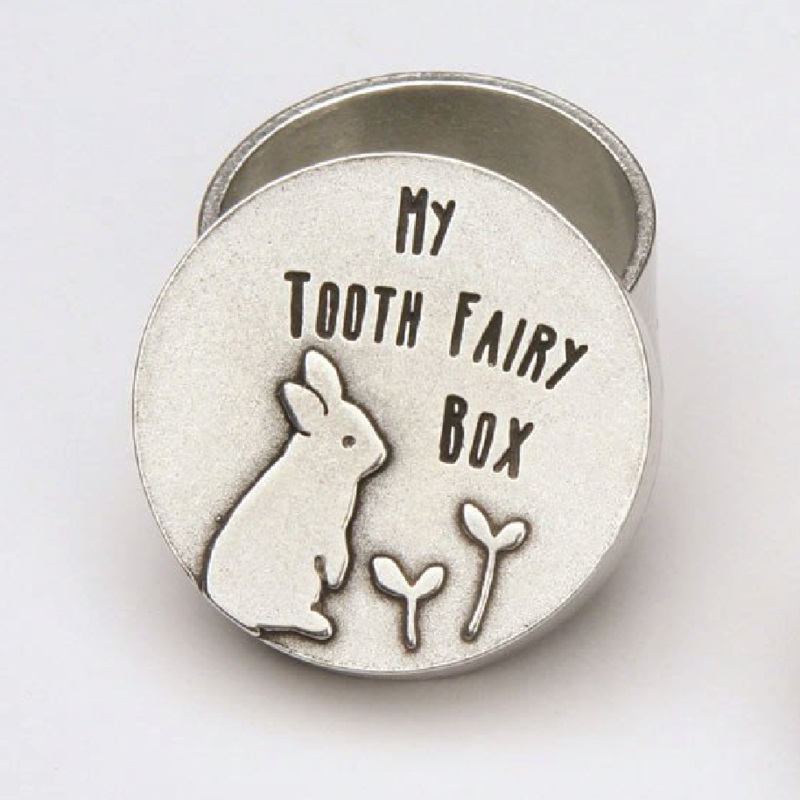 Pewter Tooth Fairy Box – Rabbit